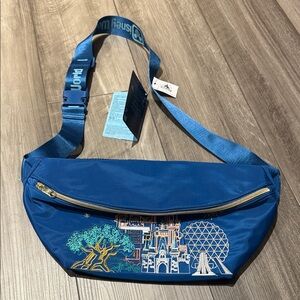 Disney Blue Fanny Pack with Iconic Design